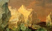 Frederic Edwin Church Icebergs and Wreck in Sunset Spain oil painting artist